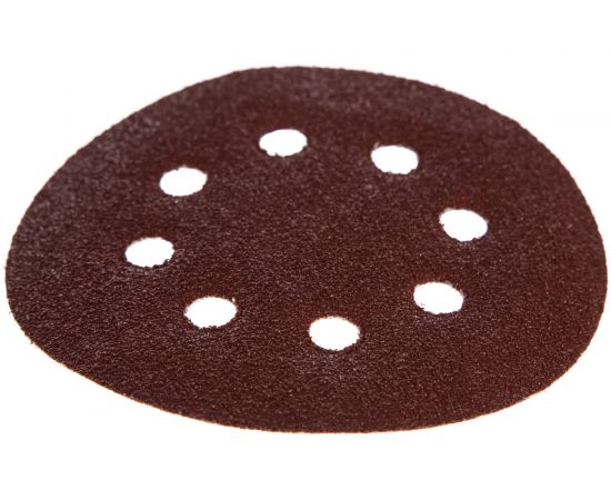 Круг шлифовальный на липучке по дереву/металлу 10 шт. (125 мм; P60; 8 отверстий) Gigant G-1017 – изображение 2