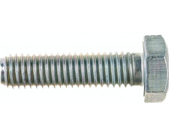 Болт Стройметиз полная резьба DIN933 М8х30, класс прочности 5.8, цинк 60 шт. 3011638 – изображение 2