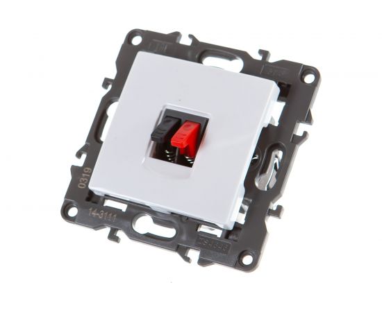 Аудиорозетка ЭРА Elegance IP20, белый 14-3111-01 Б0034320 – изображение 2