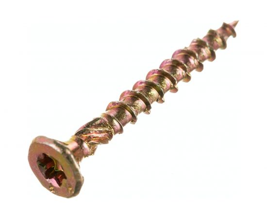 Конструкционный шуруп ЕВРОПАРТНЕР для дерева с фрезой потай ж/п Torx 20, 4.0х35 25шт T2 0649 1 – изображение 3