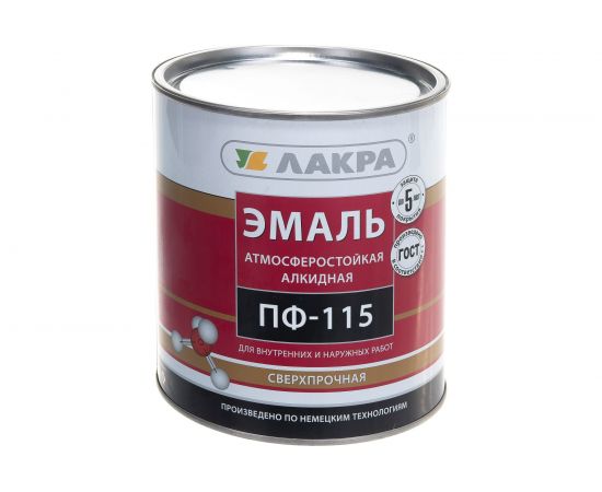 Эмаль Лакра ПФ-115 белая, 2.8 кг 90001106301 – изображение 3