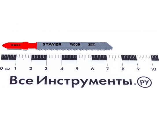 Полотна по дереву, фанере, ДСП (2 шт; 50х2 мм; HCS; T-хвост.; T119B) для электролобзика Stayer 5988-2_z02 – изображение 4