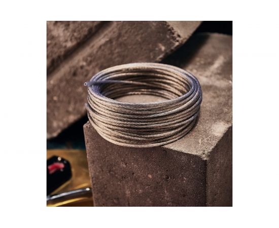 Стальной трос в ПВХ оплетке REXANT d=4,0 мм, прозрачный 09-5140 – изображение 4