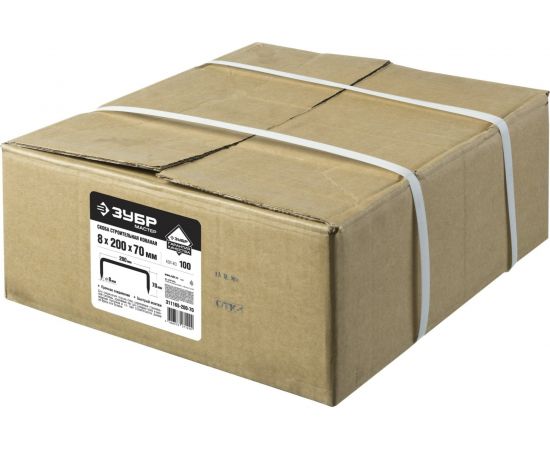 Строительная кованая скоба ЗУБР 200 х 70 х 8мм, 100 шт 311165-200-70 – изображение 5