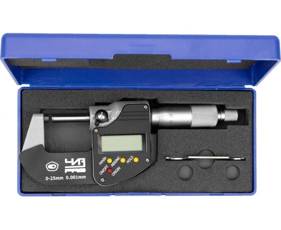 Микрометр ЧИЗ МКЦ-25 0.001, электронный, 4-кн. PRO 423460 – изображение 5
