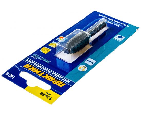 Шарошка стальная параболическая удлиненная по дереву (13х28 мм) ПРАКТИКА 648-403 – изображение 6