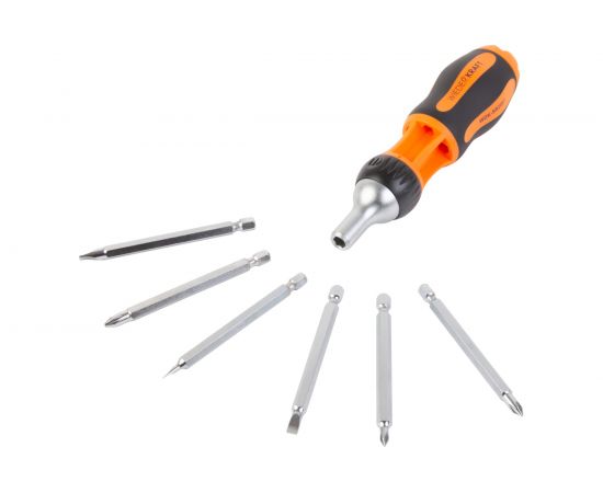 Реверсивная отвертка с набором бит WIEDERKRAFT SL+PH, 6 предметов WDK-SR2007 