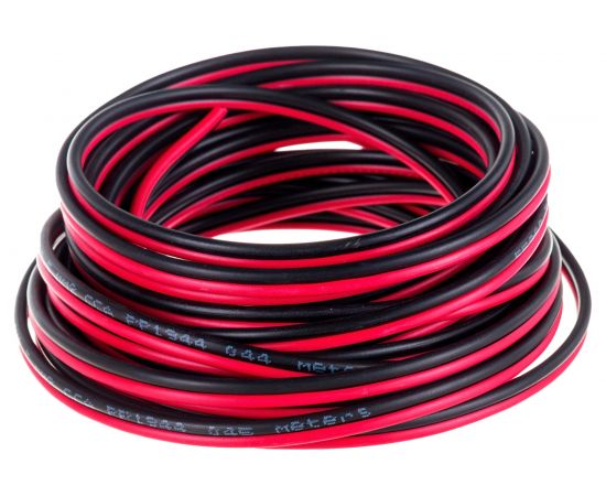 Акустический кабель DORI 2x0,5 чёрно-красный 5м, шт 11400 