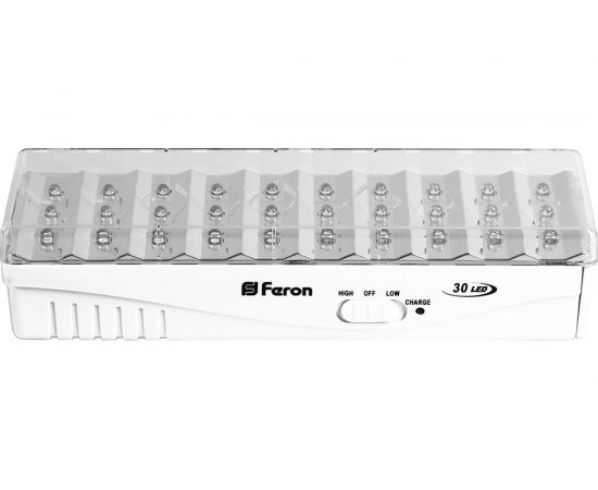 Аварийный светильник FERON LEDх30 6ч. непост. IP20 12896 