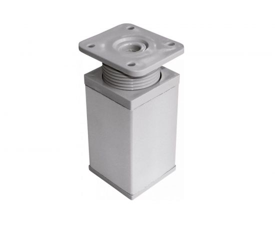 Ножка Tech-Krep 40х40х100 мм, квадрат, регулируемая сверху, алюминий 127474 