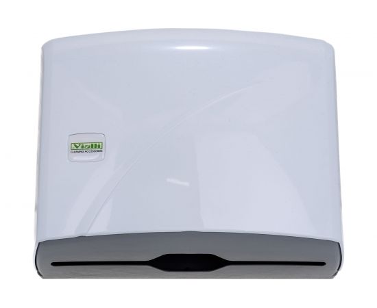 Диспенсер для листовых полотенец VIALLI K1 Z сложение, 200 листов, белый 12346 
