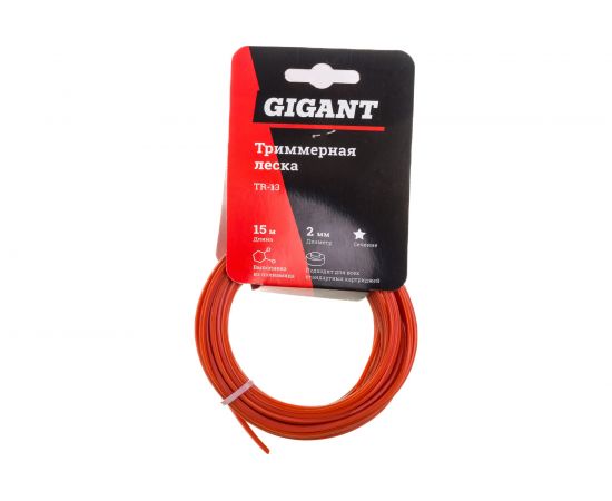 Леска триммерная Звезда 2 мм, намотка 15 м Gigant GTR-13 
