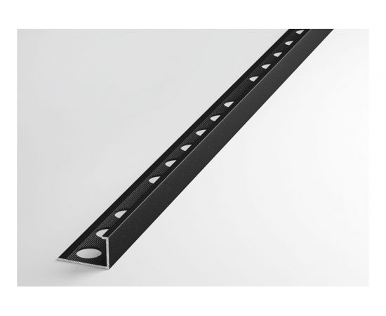 Профиль окантовочный L-образный алюминиевый ЛУКА 12,5 мм, 2,7 м, 5 шт, Черный УТ000021246 