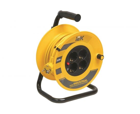 Удлинитель на катушке IEK 4х20м УК20 с термозащитой 3х1.0 Industrial WKP14-10-04-20 277735 