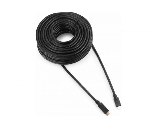 Кабель Cablexpert HDMI, 30м, v1.4, 19M/19M, черный однонаправленный CC-HDMI4-30M 