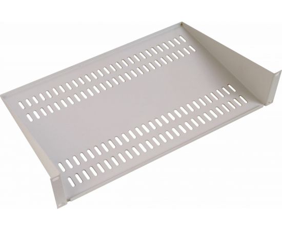 Консольная полка для шкафов и стоек ЦМО 2U, цвет: серый МС-30 