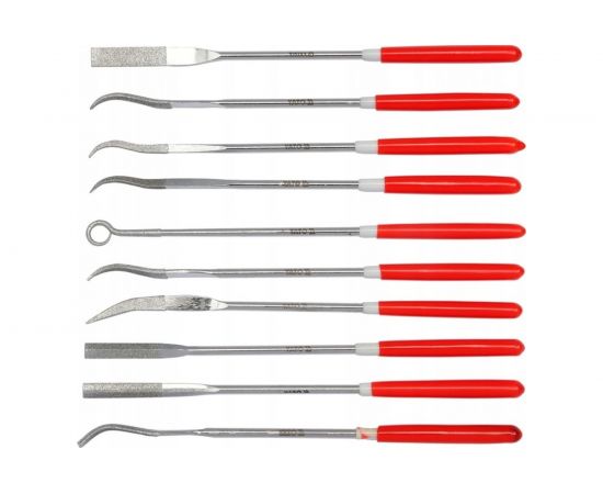 Алмазные надфили YATO в наборе 3x140x25мм 10 предметов YT-6145 