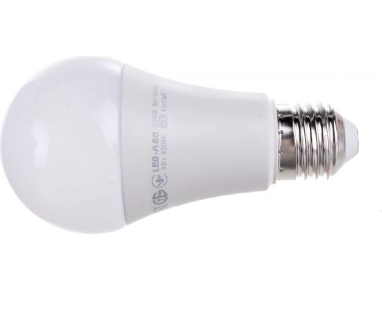 Лампа IEK LED, A60, 9вт, 230В, 6500К, E27 LLE-A60-9-230-65-E27 