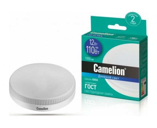 Светодиодная лампа Camelion LED12-GX53/865/GX53 12Вт 220В 13615 – изображение 2