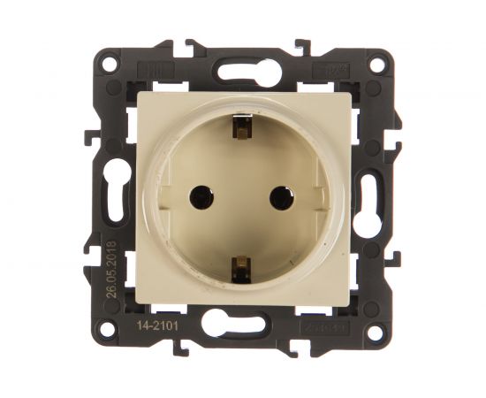 Розетка ЭРА Elegance 2P+E Schuko, 16A-250В, IP20, сл.кость 14-2101-02 Б0034265 – изображение 2
