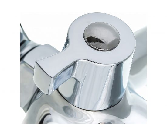 Универсальный смеситель Эверест с плоским прямым изливом и переключателем для душа B22-029M – изображение 2