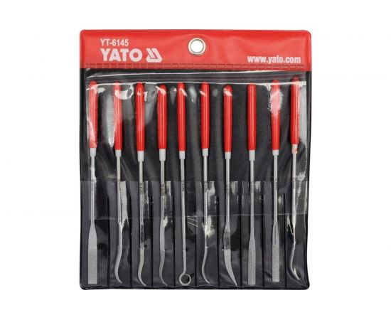 Алмазные надфили YATO в наборе 3x140x25мм 10 предметов YT-6145 – изображение 2