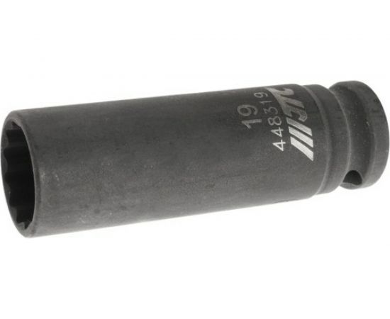 Головка торцевая 1/2” 19 12-ти гранная ударная тонкостенная L=82мм JTC 448319 – изображение 2