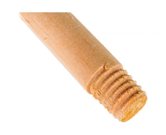 Деревянный черенок для метлы Gigant 1200х25 мм, высший сорт с резьбой GSHK-C-1 – изображение 2