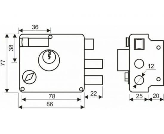 Накладной замок Аллюр 556 GS-R 1185 – изображение 3