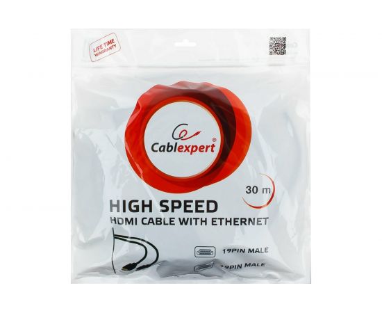 Кабель Cablexpert HDMI, 30м, v1.4, 19M/19M, черный однонаправленный CC-HDMI4-30M – изображение 3