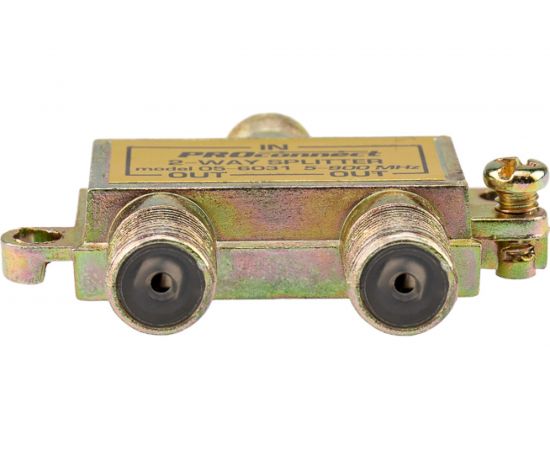 Делитель ТВ PROconnect на 2 выхода F разъём 5-900 МГц 05-6031 – изображение 3