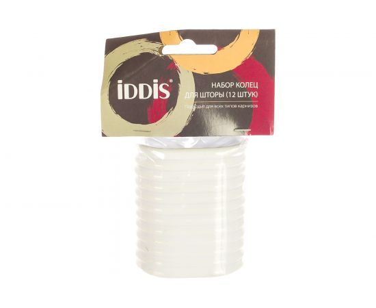 Набор колец для шторы в ванную комнату IDDIS White RID011P – изображение 4