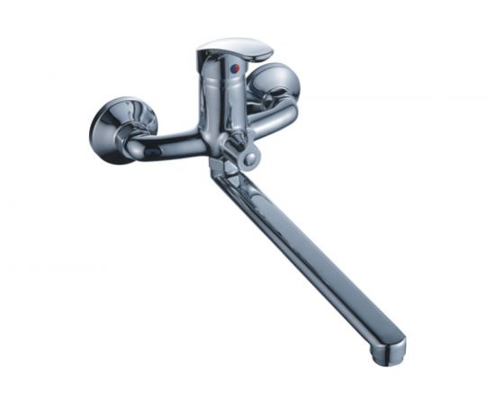 Универсальный смеситель Эверест с плоским прямым изливом и переключателем для душа B22-029M – изображение 4