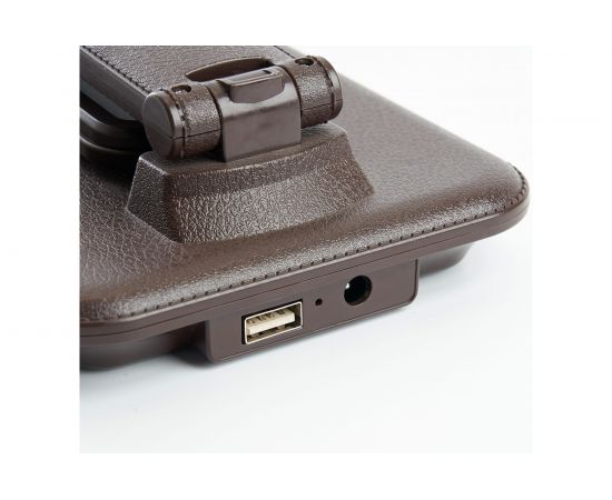 Настольный складной диммируемый светильник FERON 25W,3000-6000К, беспроводная зарядка и USB порт, белый DE1728 41452 – изображение 4