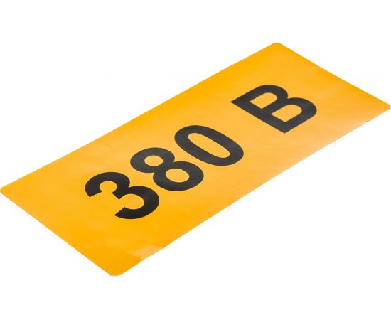 Самоклеящаяся этикетка IEK 90х38 мм, символ ""380В"" YPC10-0380V-3-021 – изображение 5