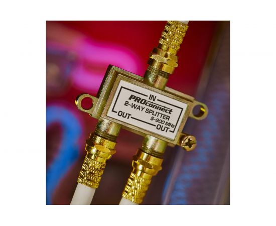 Делитель ТВ PROconnect на 2 выхода F разъём 5-900 МГц 05-6031 – изображение 5