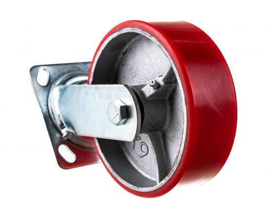 Большегрузное полиуретановое колесо поворотное с панелью SCP 63 (150 мм; 360 кг) А5 1000103 – изображение 5