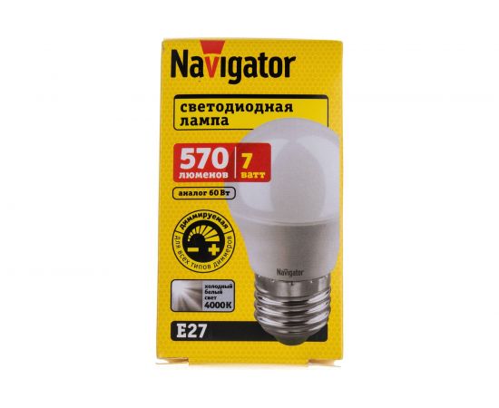 Лампа Navigator NLL-G45-7-230-4K-E27-DIMM 61381 – изображение 5