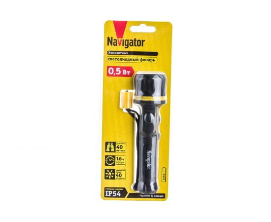 Фонарь Navigator NPT-R06-2AA, пластик+резина, 1LED, 0.5Вт 71584 – изображение 7