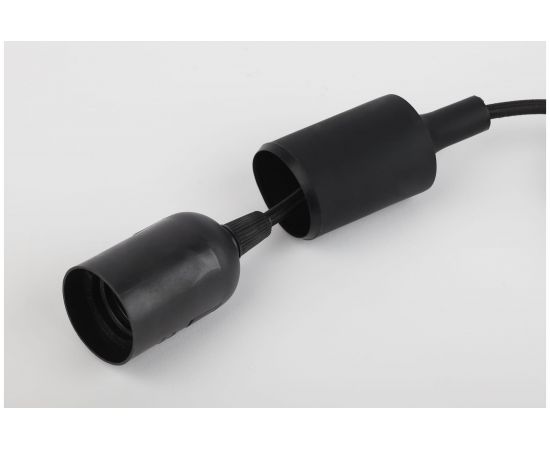 Патрон с подвесом ЭРА Е27, пластиковый, черный, 60/720 Б0048039 – изображение 7