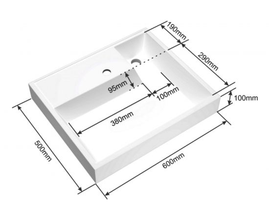 Умывальник СаНта Юпитер 600х500, с кронштейнами 900117 – изображение 8