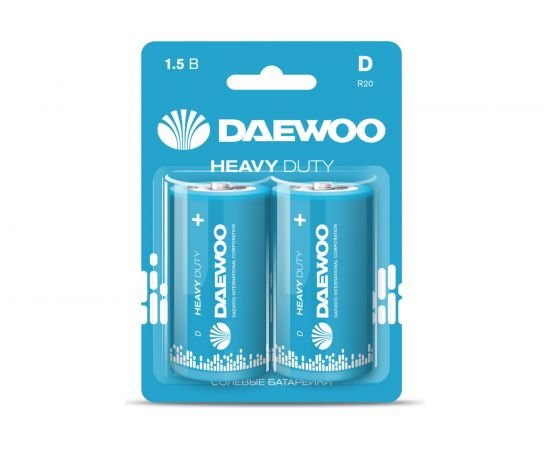 Солевая батарейка DAEWOO R20 Heavy Duty 2021 BL-2 5029484 