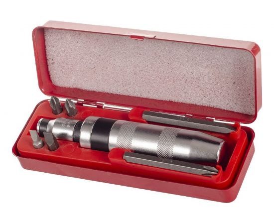 Ударная отвертка с набором бит, 6 предметов AV Steel AV-482408 