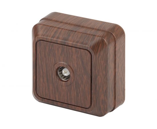 Розетка TV Intro 230110 одиночная, IP20, ОУ, Quadro, венге 240 Б0030127 