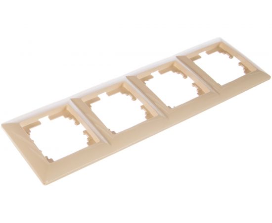 Рамка Intro 450402 на 4 поста, СУ, Solo, слоновая кость Б0043425 