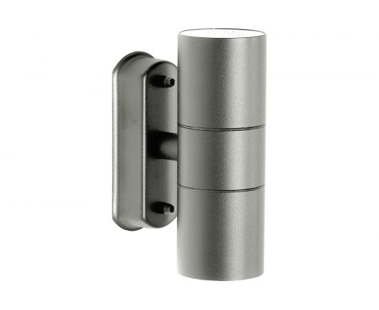 Садово-парковый светильник FERON DH0704 30V без лампы 2хGU10, 60х163х103 мм серый 11882 