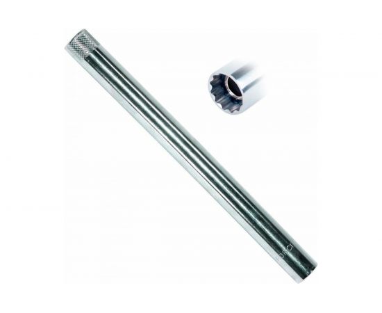 Головка свечная, магнитная, длинная 12-гранная 3/8"", 16 мм, 250 мм FORCE 807325016M 