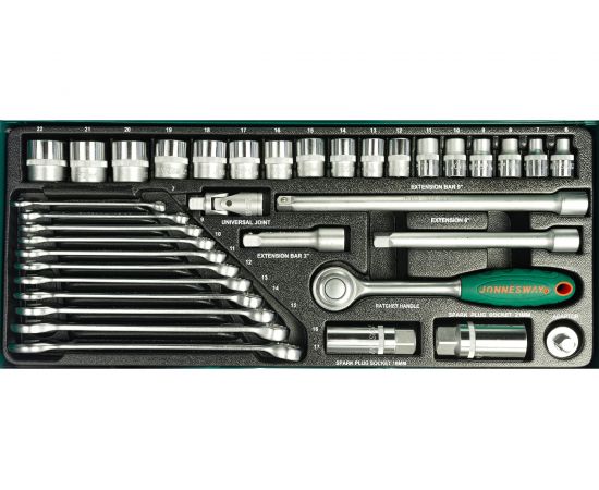 Набор торцевых головок и комбинированных ключей Jonnesway S04H3536S 