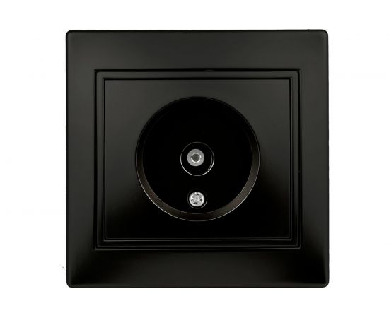 Розетка TV Intro 1-301-05 одиночная, IP20, СУ, Plano, антрацит Б0044573 