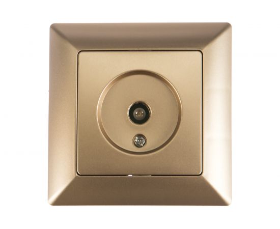 Розетка TV Intro 430104 одиночная, СУ, Solo, шампань Б0043371 